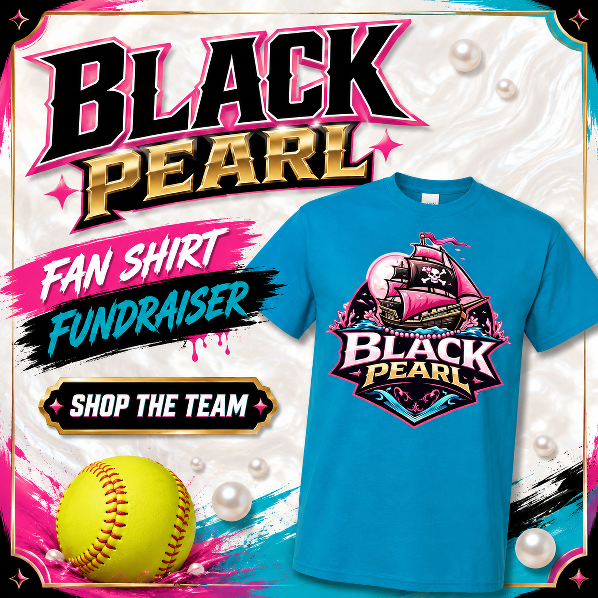 13U Black Pearl Fan Shirts